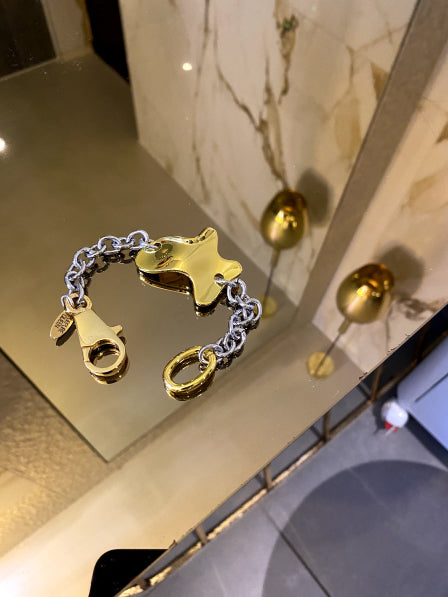 Bracelet LYAPKA with pendant gold