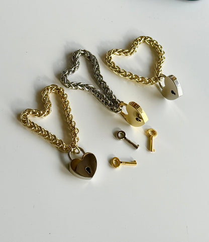 Bracelet HEARTS pendant silver