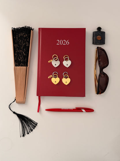 Earrings HEARTS gold.