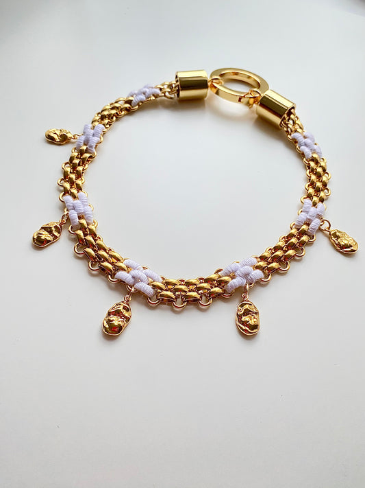 Choker WHITE CLOUDS