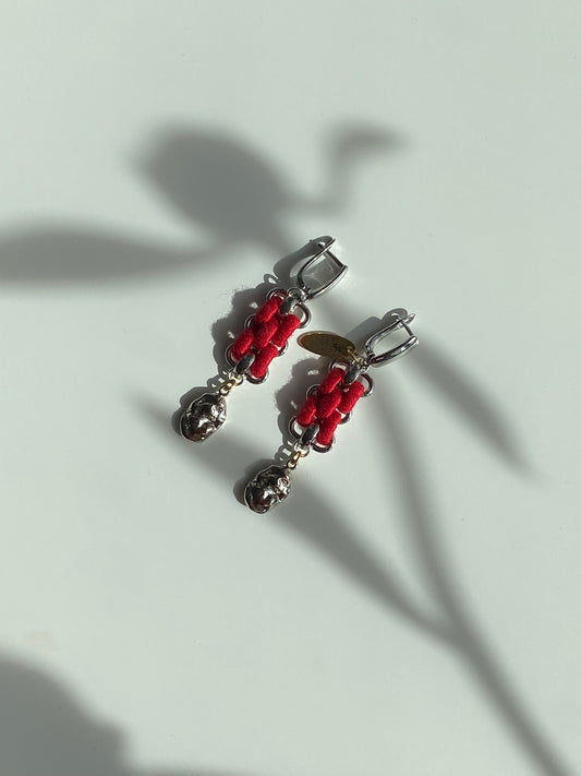 Earrings LEDI IN RED