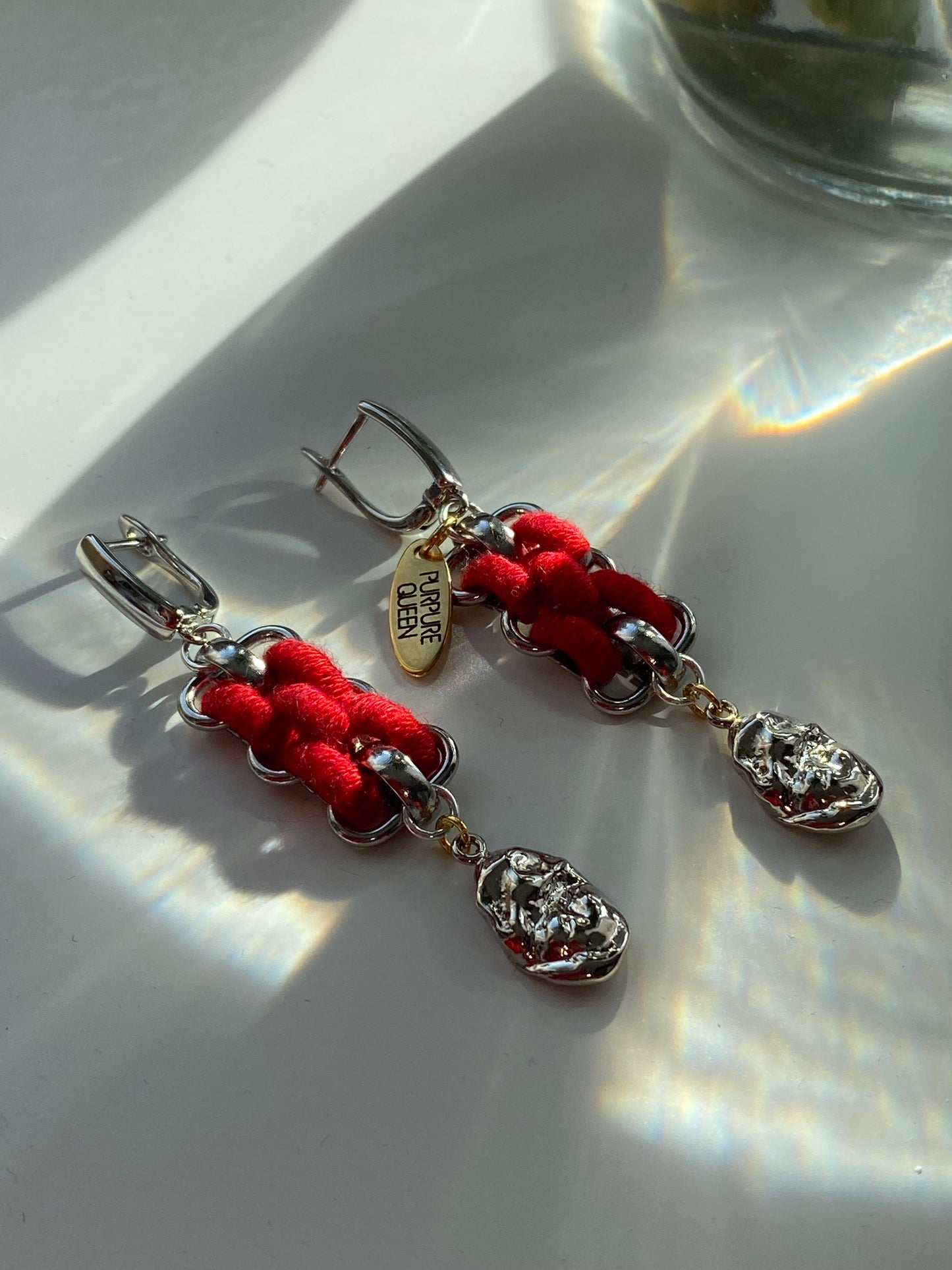 Earrings LEDI IN RED