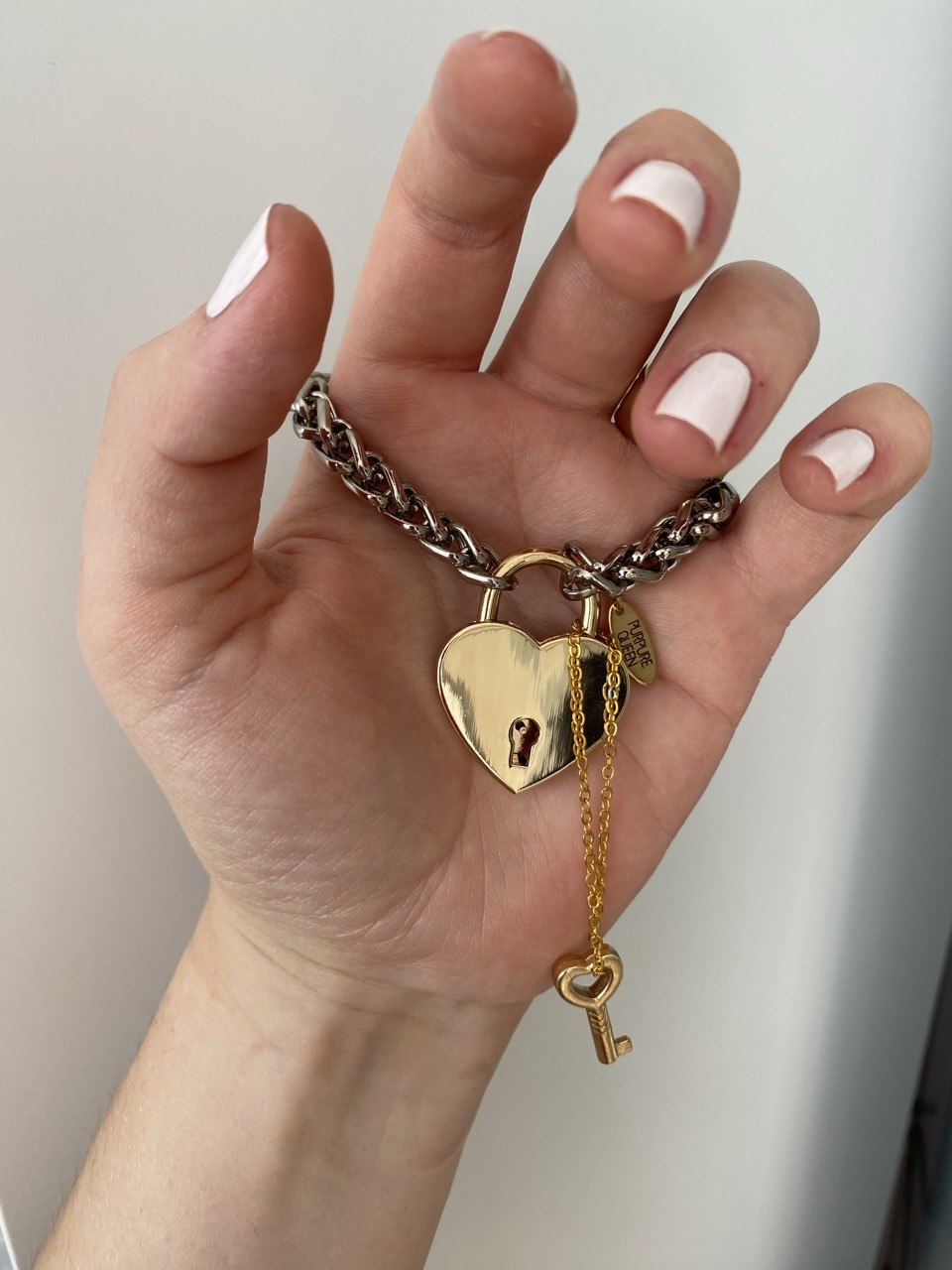 Bracelet HEARTS pendant gold